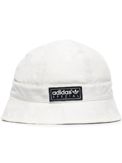 Shop Adidas Originals Spzl Meanwood Bucket Hat In White