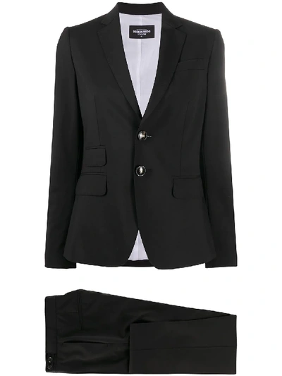 Shop Dsquared2 Tailored Two-piece Suit In Black
