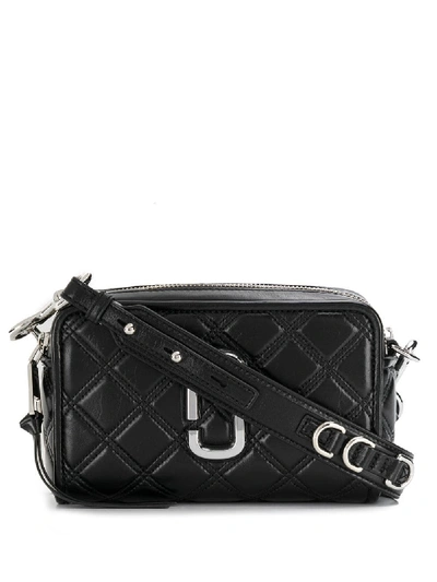 Shop Marc Jacobs The Softshot 21 Leather Bag In Black