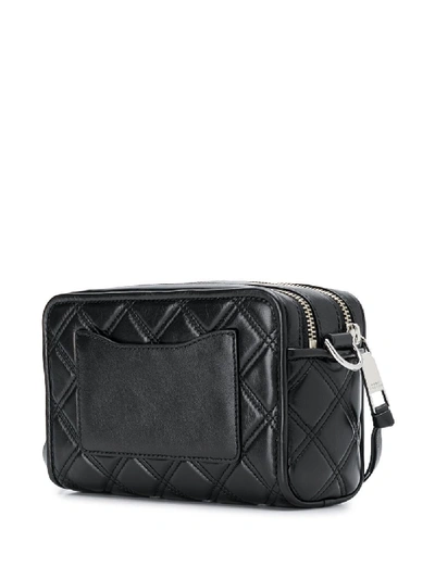 Shop Marc Jacobs The Softshot 21 Leather Bag In Black