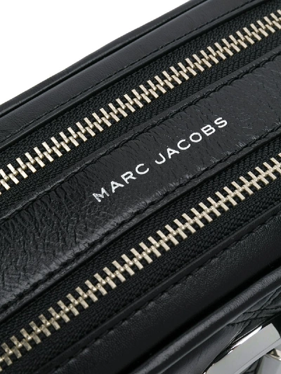 Shop Marc Jacobs The Softshot 21 Leather Bag In Black