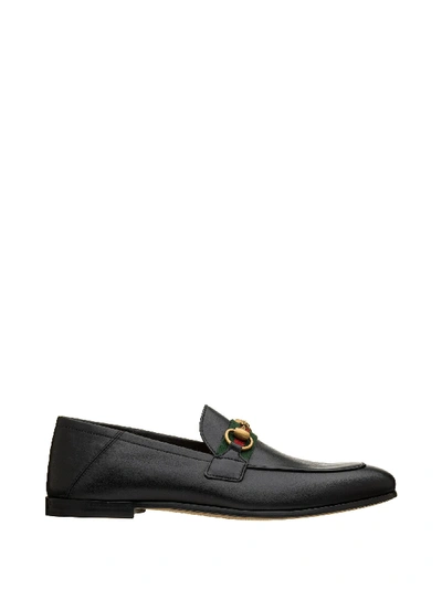 Shop Gucci Black Leather Loafer