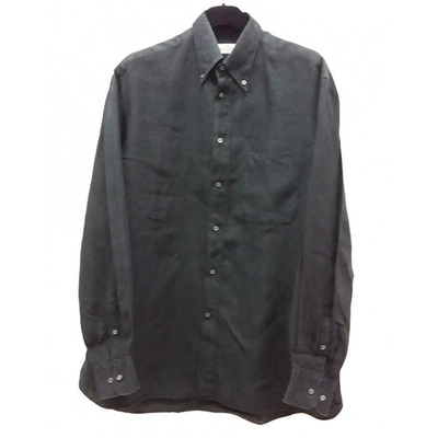 Pre-owned Valentino Black Linen Shirts