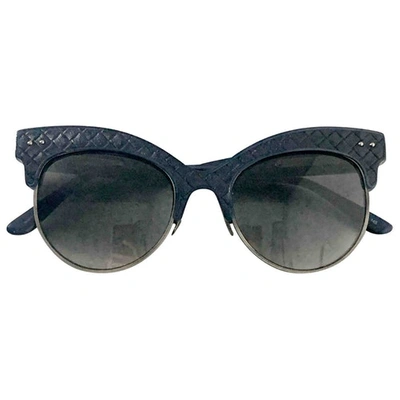 Pre-owned Bottega Veneta Blue Sunglasses