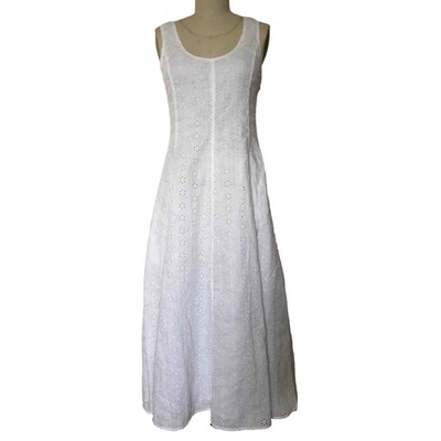 Pre-owned Polo Ralph Lauren White Linen Dress