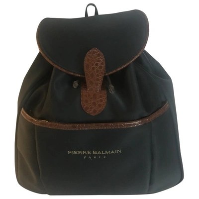 Pre-owned Pierre Balmain Backpack In Navy