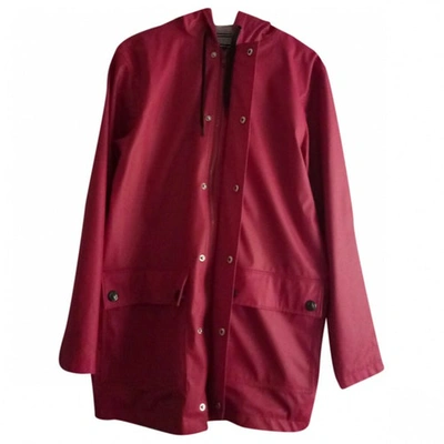 Pre-owned Petit Bateau Red Trench Coat