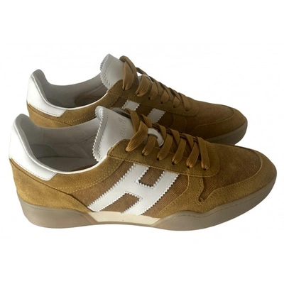 Pre-owned Hogan Brown Suede Trainers
