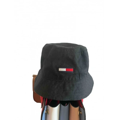 Pre-owned Tommy Hilfiger Black Cotton Hat