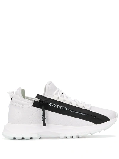 Shop Givenchy Spectre Zipped Low-top Sneakers In White