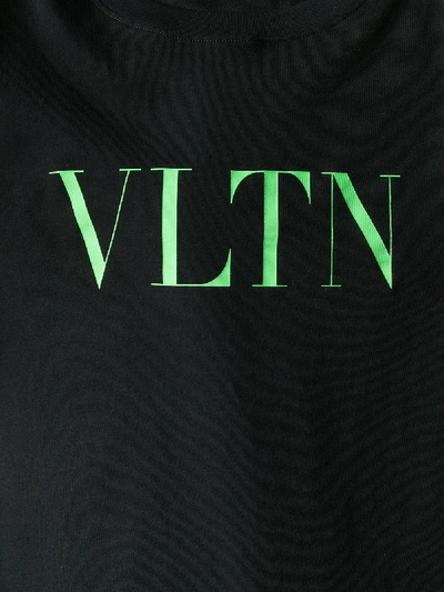 Shop Valentino Vltn Jersey T-shirt In Black