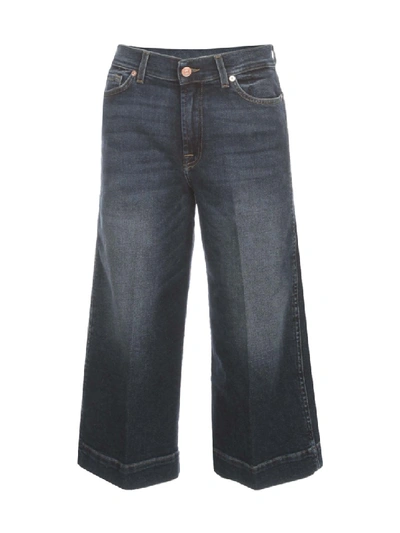 Shop 7 For All Mankind Culotte Luxe Vintage Righ One In Blue