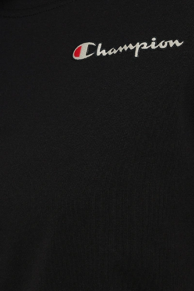 Shop Champion Logo Crewneck T-shirt Black In Black Beauty
