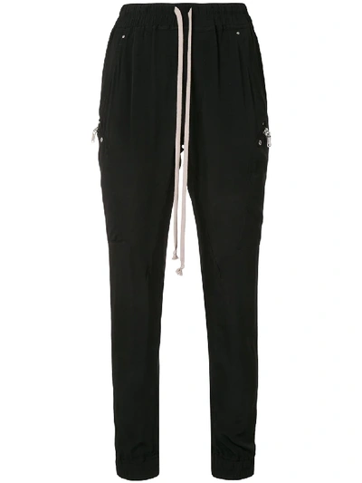 Shop Rick Owens Multi-pocket Drawstring Waist Trousers In Black