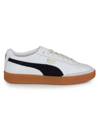 Shop Puma Men's Oslo-city Og Leather & Suede Sneakers In  White