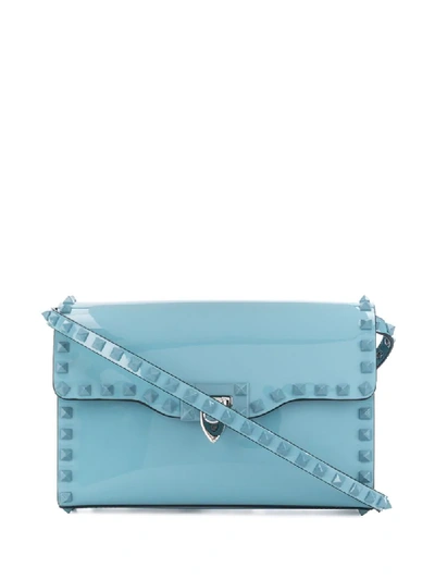 Shop Valentino Rockstud Crossbody Bag In Blue