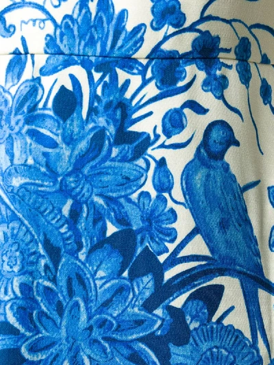 Shop Valentino Floral Vase Print Dress In Neutrals