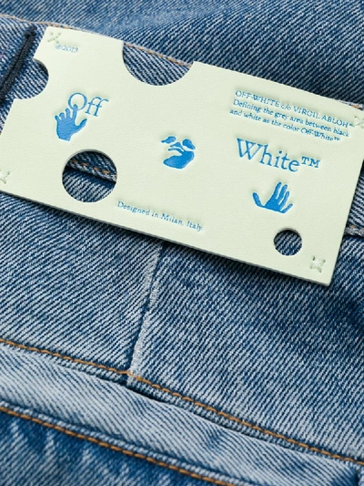 Shop Off-white Wide-leg Jeans In Blue