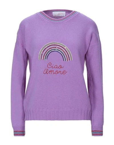 Shop Giada Benincasa Sweaters In Light Purple