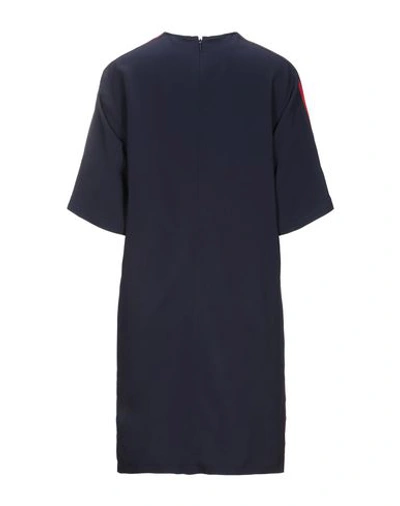 Shop Gucci Short Dress In Dark Blue