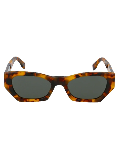 Shop Retrosuperfuture Amata Spotted Sunglasses In Brown