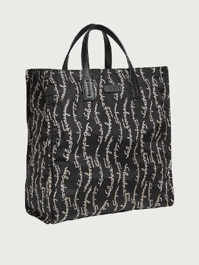 Shop Ferragamo Tote Bag In Black