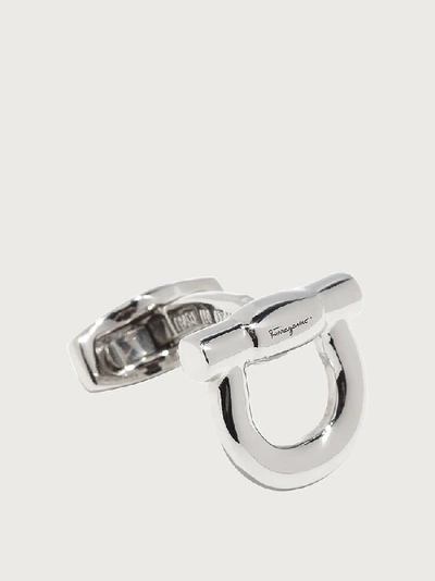 Ferragamo Gancini Cufflinks In Silver