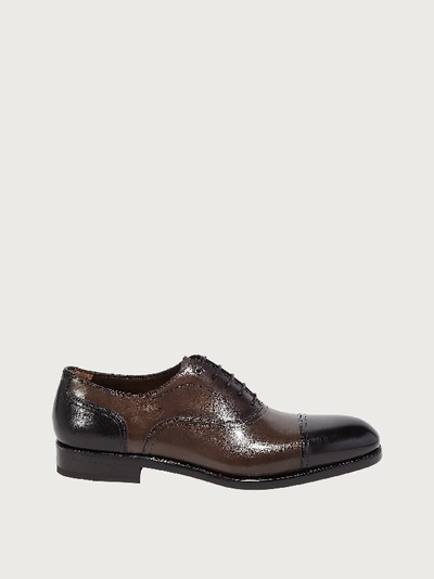 Shop Ferragamo Gancini Oxford In Black