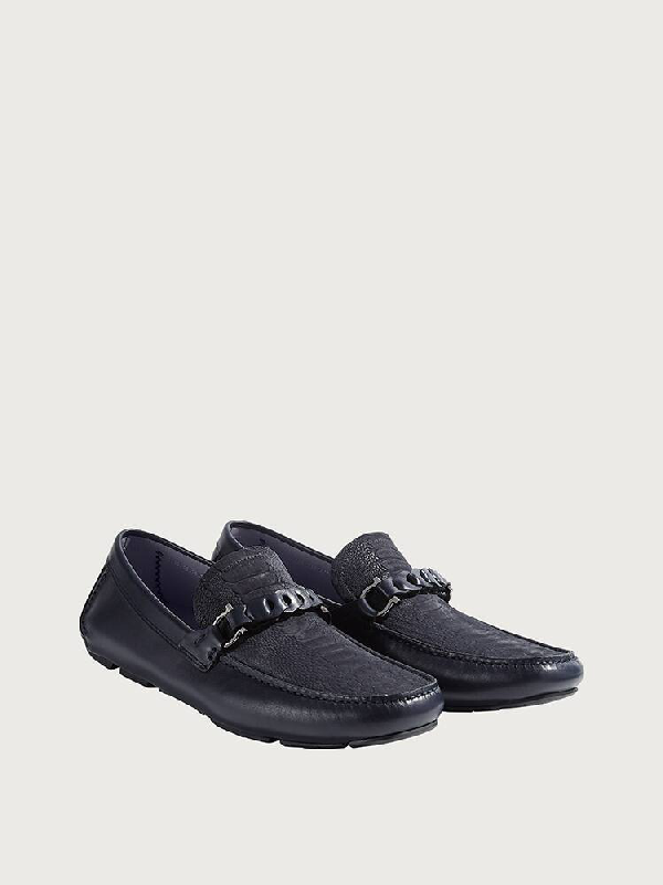 ferragamo driver with gancini ornament