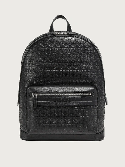 Shop Ferragamo Gancini Backpack In Black