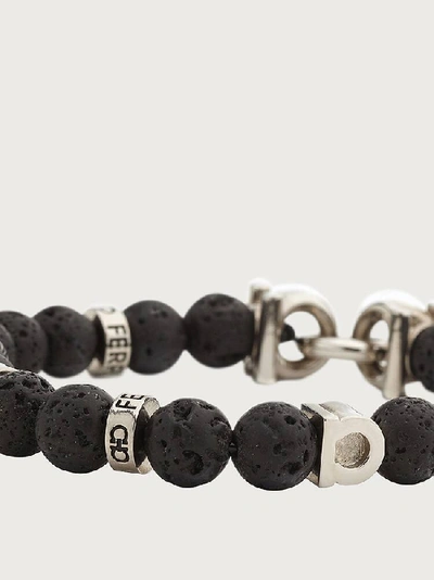 Ferragamo Elasticated Bracelet With Gancini - Size 19 In Multicolor