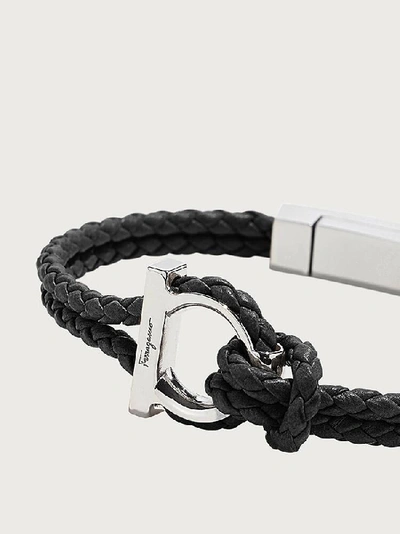 Ferragamo Gancini Bracelet - Size 19 In Black