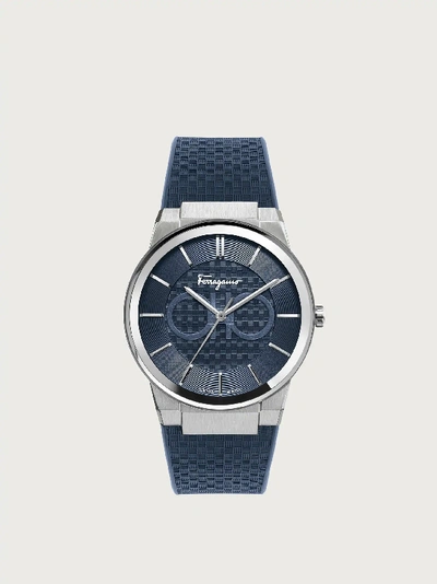 Shop Ferragamo Sapphire Watch In Blue