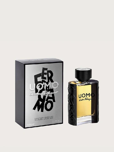 Shop Ferragamo Uomo  Edt - Size 3.4 Fl. Oz. In Black