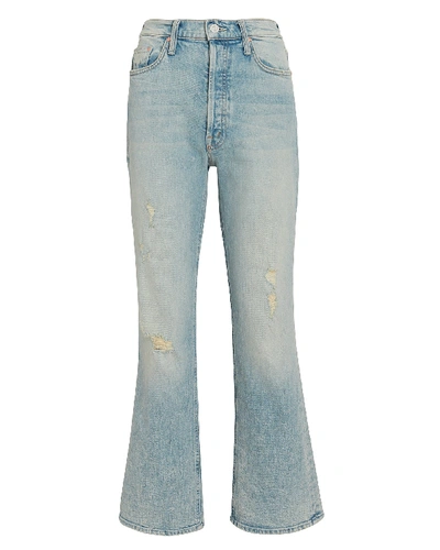 Shop Mother The Tripper Bootcut Jeans In Skating On Thin Ice