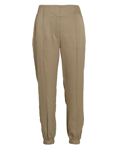 Shop 3.1 Phillip Lim Ghost Waistband Jogger Pants In Olive/army