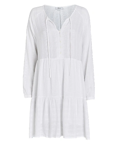 Shop Rails Jayla Long Sleeve Mini Dress In White