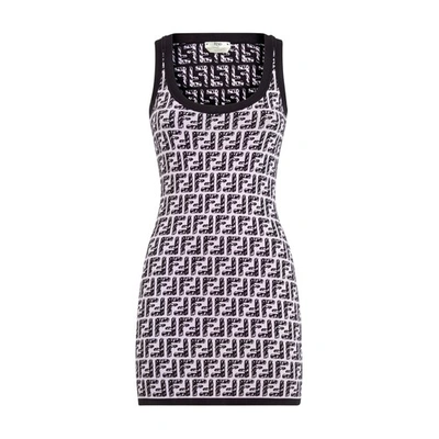 Shop Fendi Roma Joshua Vides Viscose Dress In Rose