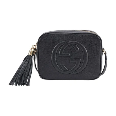 Shop Gucci Soho Crossbody Bag In Black