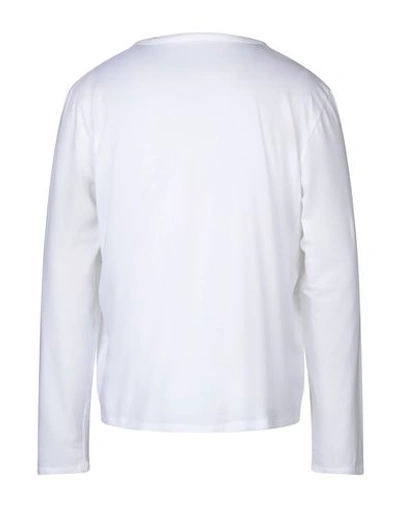 Shop Majestic Filatures Man T-shirt White Size S Cotton, Elastane