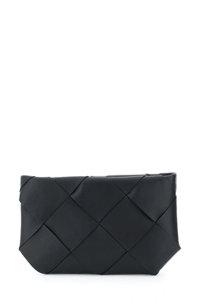 Shop Bottega Veneta Unisex Maxi Weave Clutch In Black Black Black Go (black)