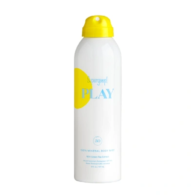 Shop Supergoop Play 100% Mineral Body Mist Spf 50 With Green Tea Extract Sunscreen 6 Oz. !