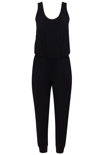 Shop Commando Butter Stretch-jersey Jumpsuit In Black