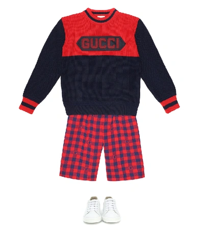 Shop Gucci Wool Sweater In Blue