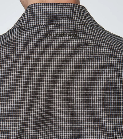 Shop Balenciaga Checked Boxy Single-breasted Blazer In Black