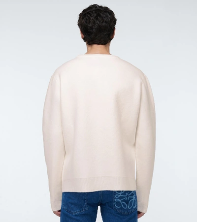 Shop Jw Anderson Burning House Sweater In White