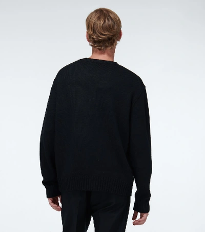 Shop Jw Anderson Mushroom Crewneck Sweater In Black