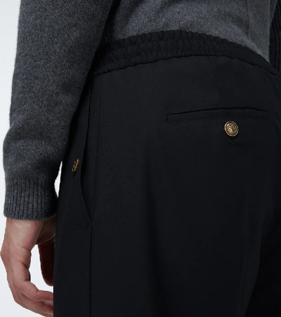 Shop Givenchy Regular-fit Drawstring Pants In Black
