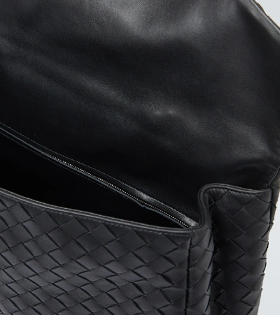 Shop Bottega Veneta Intrecciato Leather Briefcase In Black