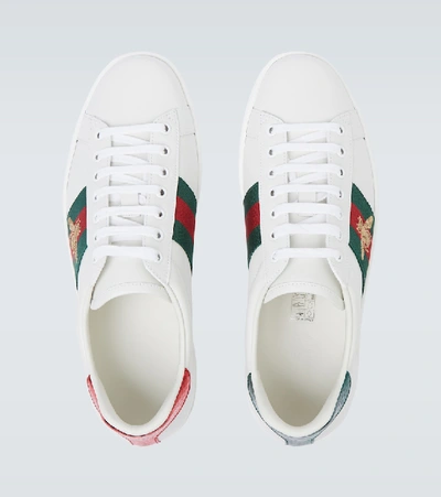 GUCCI ACE LEATHER SNEAKERS P00491646